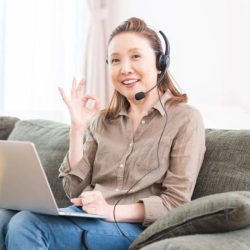 Asian,Senior,Age,Woman,Studying,With,A,Pc,correspondence,Course